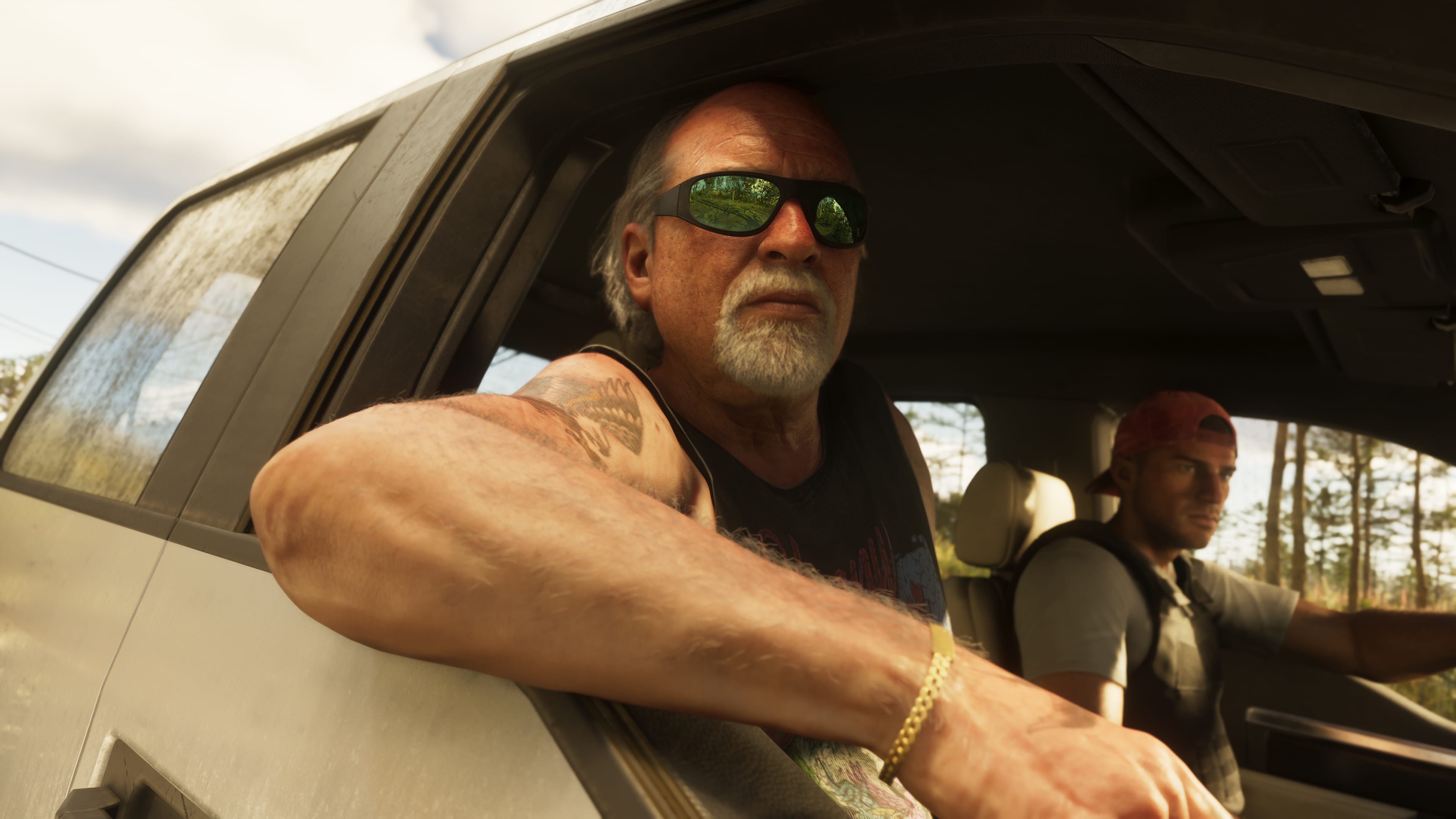 GTA 6 screenshot of Brian Heder in a marijuana grow room